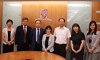 國家自然科學基金委員會訪問團與張妙清副校長（中）等會晤